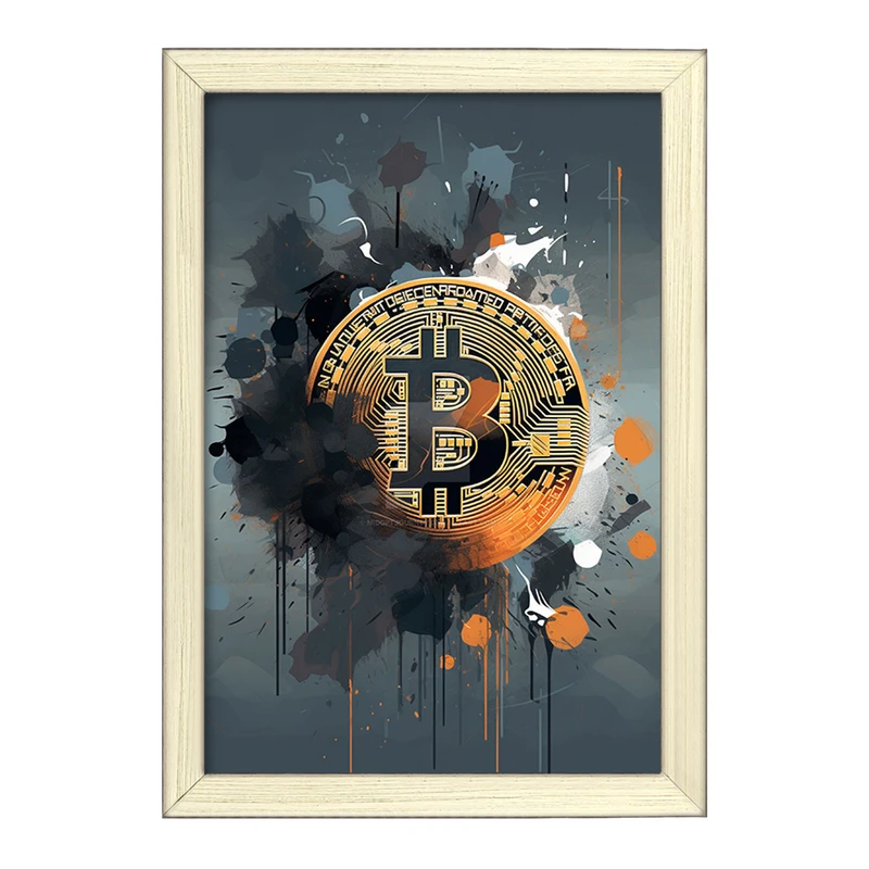 تابلو خندالو طرح بیت کوین (Bitcoin) کد F1637