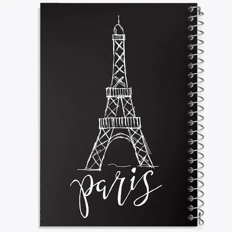 دفتر طراحی 50 برگ خندالو طرح برج ایفل کد F2537