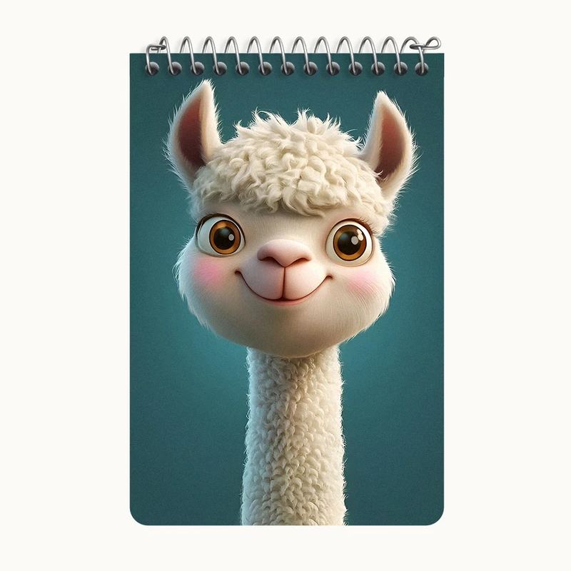 دفتر یادداشت 50 برگ خندالو طرح لاما کد F9265