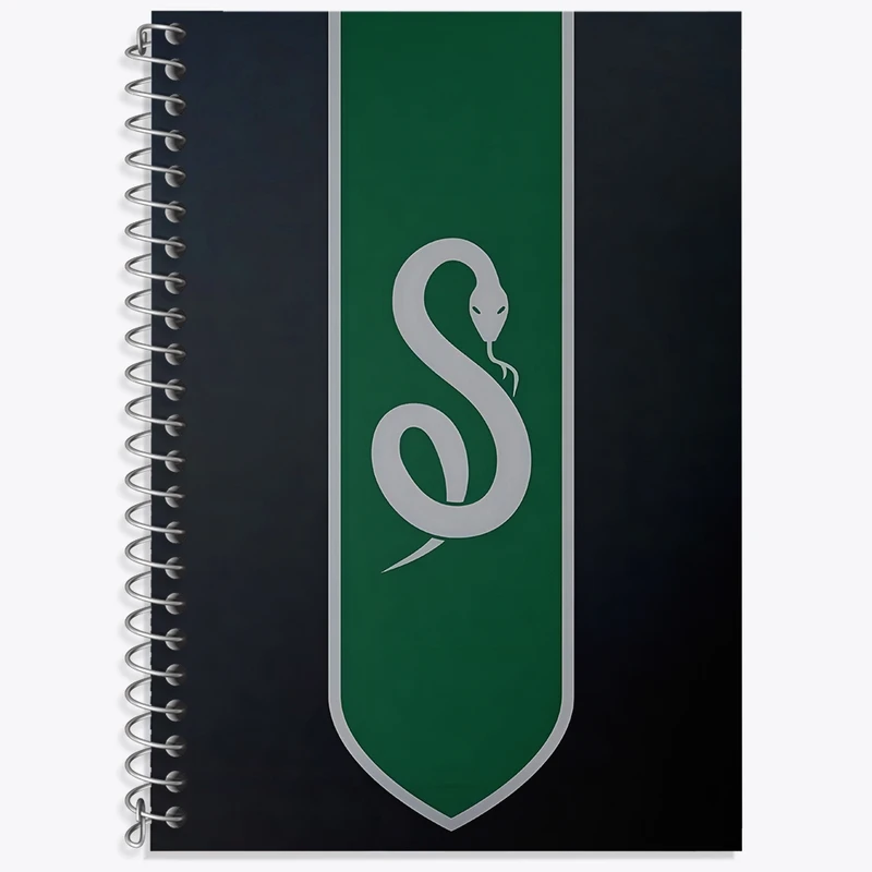 دفتر لغت 50 برگ خندالو طرح اسلیترین هری پاتر کد F4437