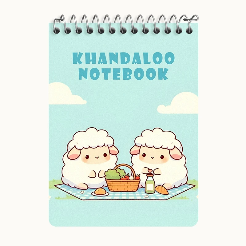 دفتر یادداشت 50 برگ خندالو طرح گوسفند های کیوت کد N8453