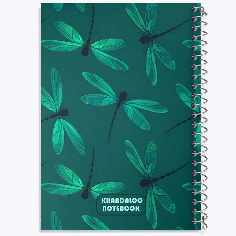 دفتر نقاشی 50 برگ خندالو طرح پترن سنجاقک کد N6100