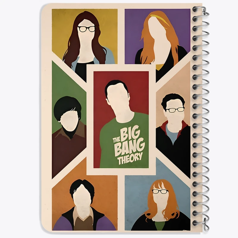 دفتر یادداشت 50 برگ خندالو طرح تئوری بیگ بنگ (The Big Bang Theory) کد F10540