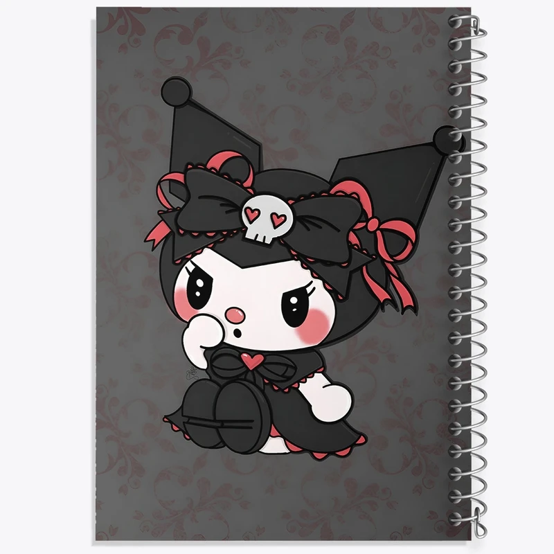 دفتر طراحی 50 برگ خندالو طرح کرومی (Kuromi) کد N4210