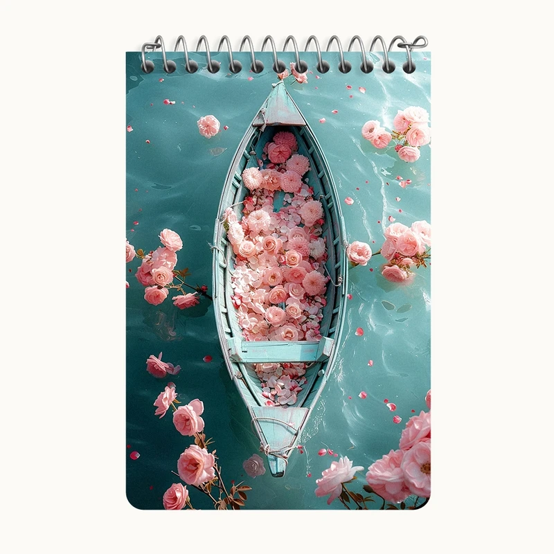 دفتر یادداشت 50 برگ خندالو طرح قایق رویایی کد F7481