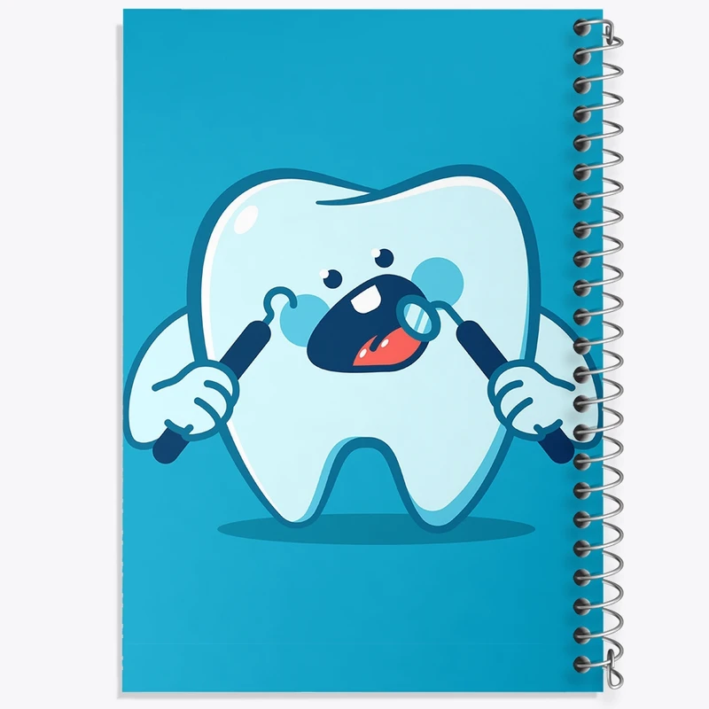 دفتر طراحی 50 برگ خندالو طرح دندان و دندان پزشکی کودکانه کد 36764