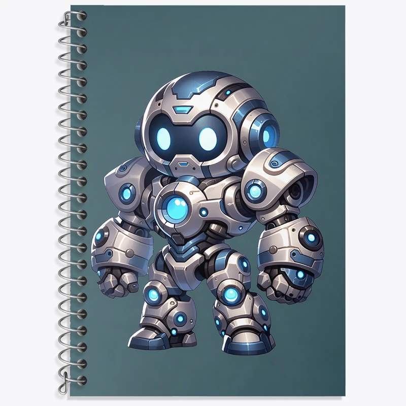 دفتر نت موسیقی 50 برگ خندالو طرح ربات بامزه کد N8333