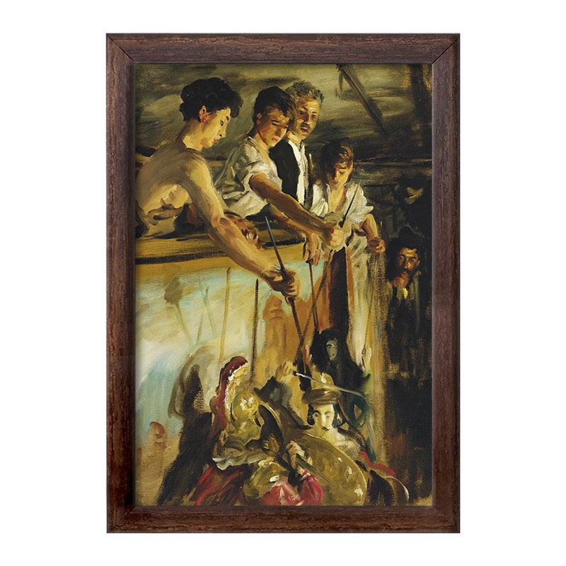 تابلو خندالو طرح نقاشی عروسکهای خیمه شب بازی اثر جان سینگر سارجنت کد F12423