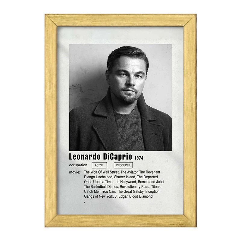 تابلو خندالو طرح لئوناردو دی‌کاپریو (Leonardo DiCaprio) کد F11201
