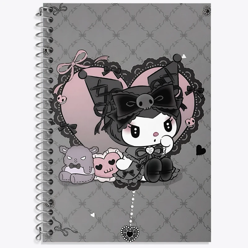 دفتر نت موسیقی 50 برگ خندالو طرح کرومی (Kuromi) کد N9049