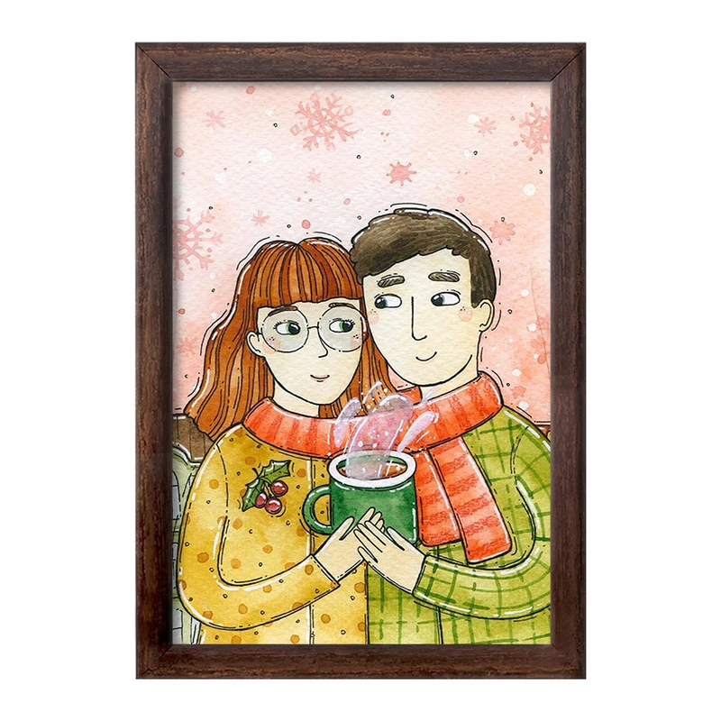 تابلو خندالو طرح عاشقانه  کد 1855