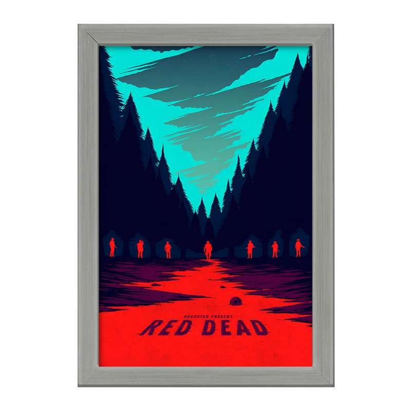تابلو خندالو طرح رد دد (Red Dead) کد F4458