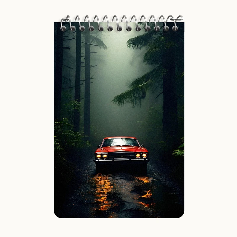 دفتر یادداشت 50 برگ خندالو طرح ماشین کلاسیک کد F4559