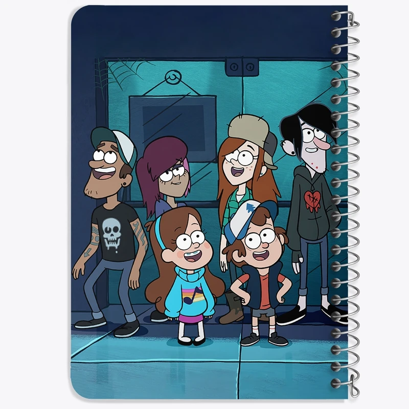 دفتر یادداشت 50 برگ خندالو طرح آبشار جاذبه (Gravity Falls) کد N9216