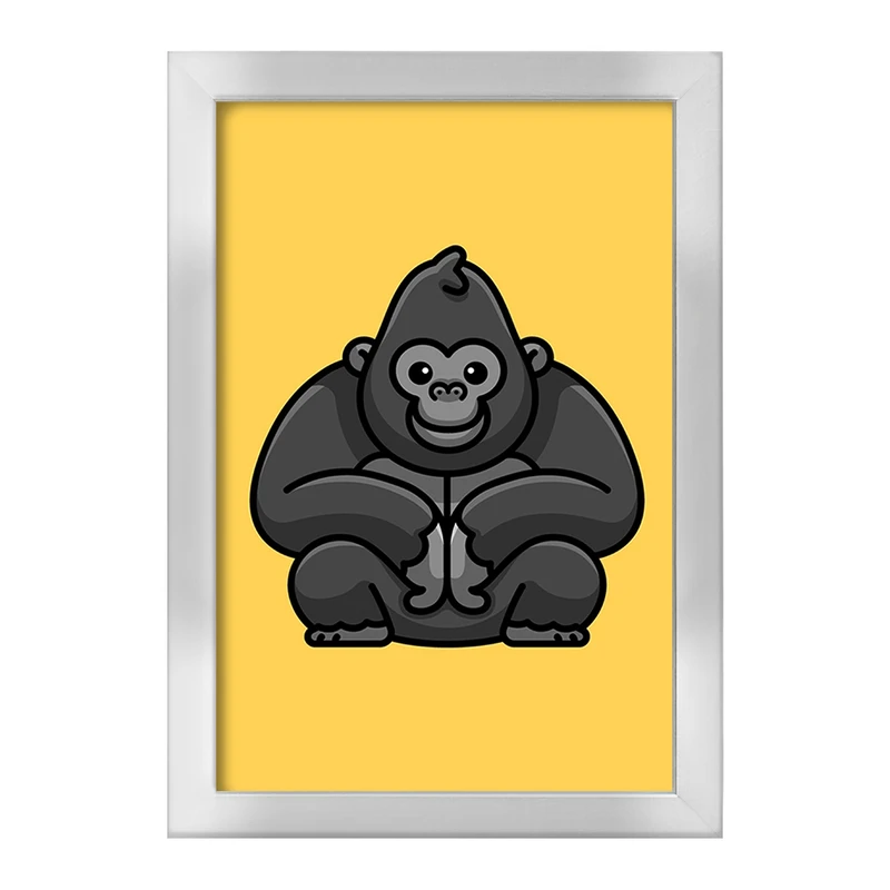 تابلو خندالو طرح حیوانات بامزه گوریل کد 28198