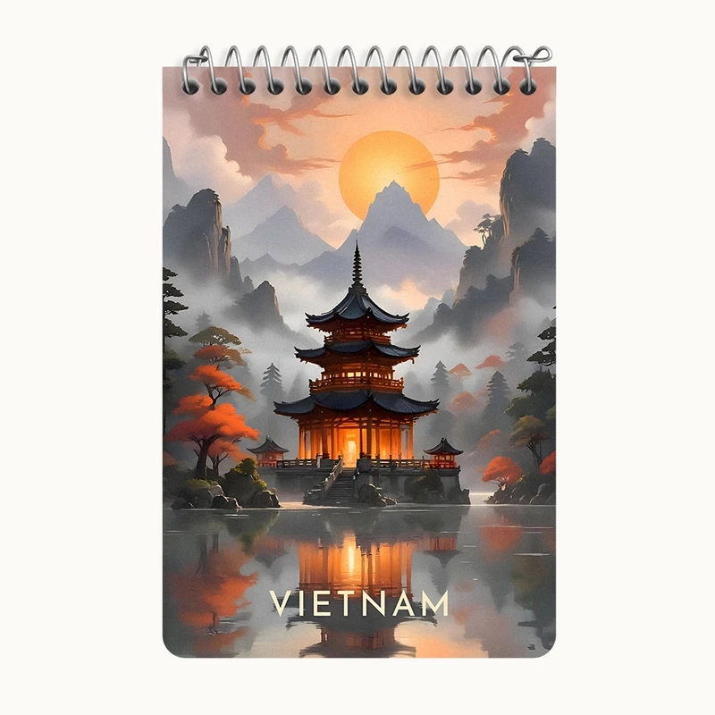 دفتر یادداشت 50 برگ خندالو طرح ویتنام کد F10443