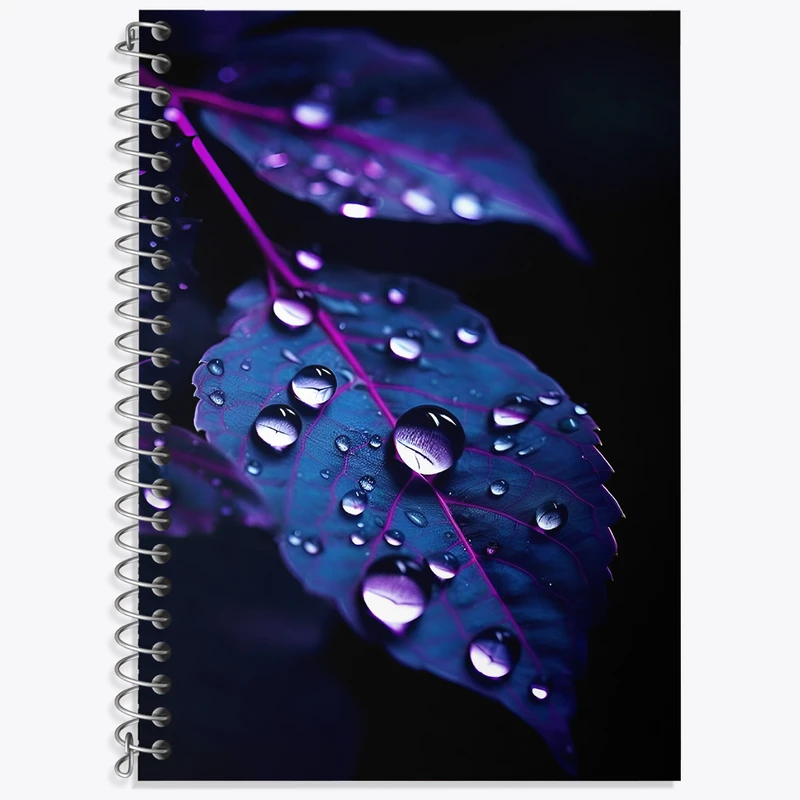 دفتر زبان دوخط 50 برگ خندالو طرح برگ زیبا کد F4337