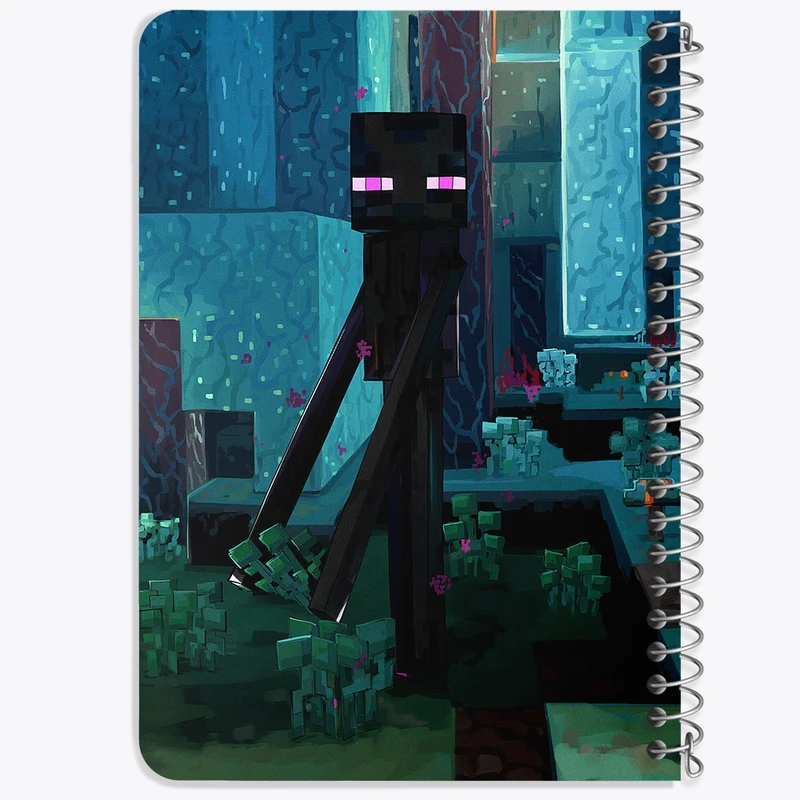 دفتر یادداشت 50 برگ خندالو طرح ماینکرافت (Minecraft) کد F14076