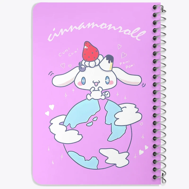 دفتر یادداشت 50 برگ خندالو طرح سینامورول (Cinnamoroll) کد 37981