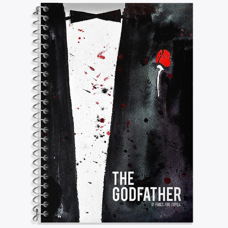 دفتر زبان دوخط 50 برگ خندالو طرح پدر خوانده (The God Father) کد F11344