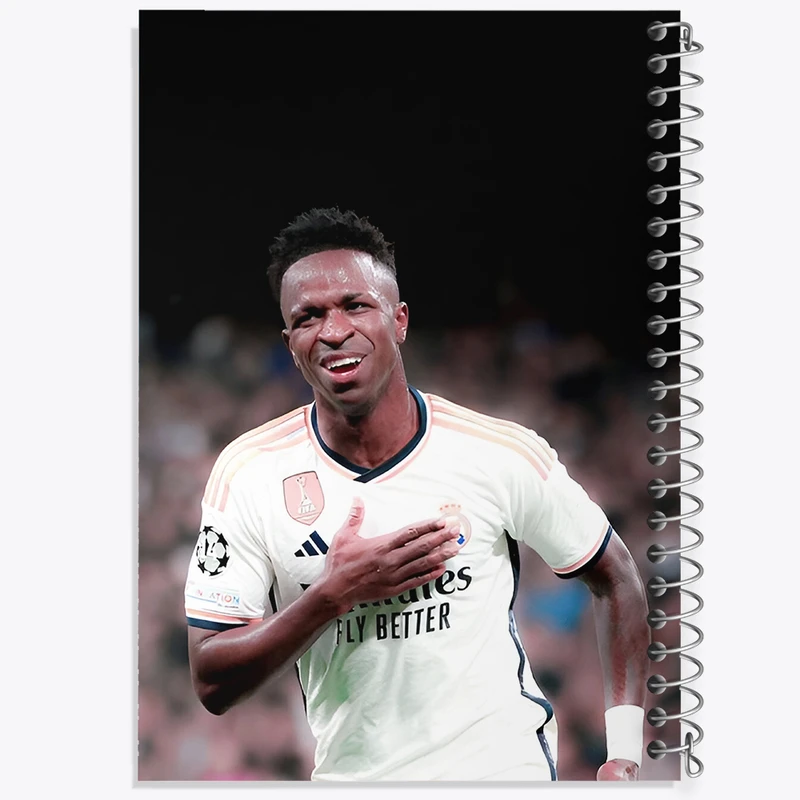 دفتر مشق 100 برگ خندالو طرح وینیسیوس جونیور (Vinicius Junior) کد F14291