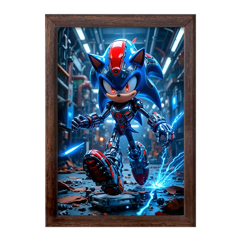 تابلو خندالو طرح سونیک (Sonic) کد F12641