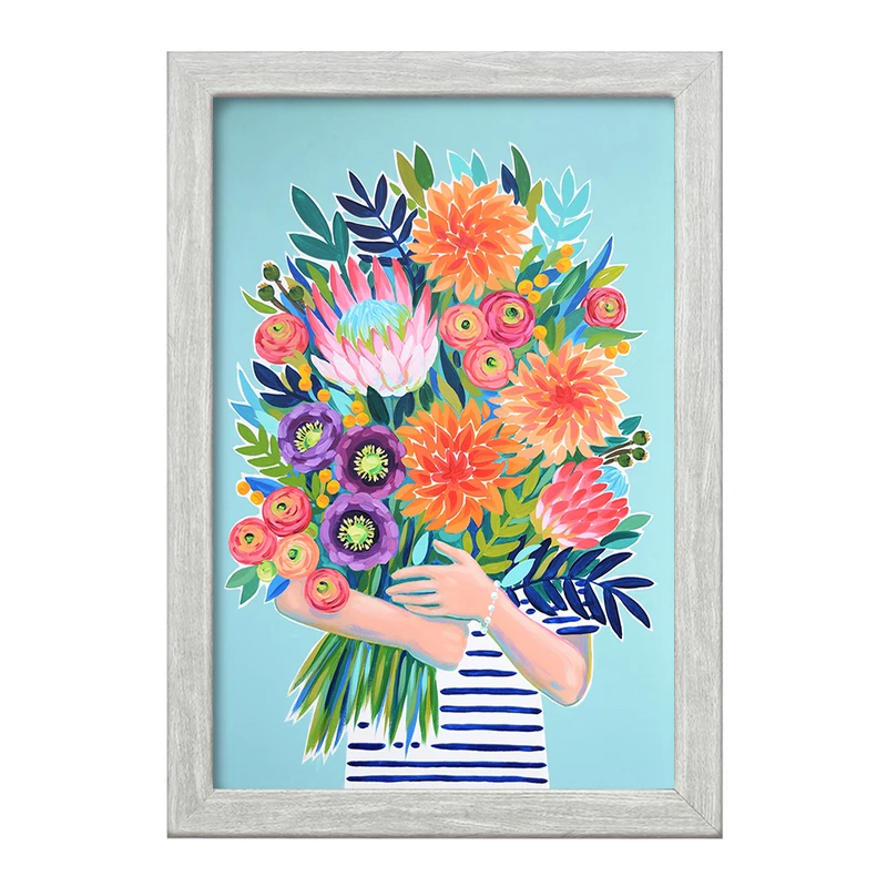 تابلو خندالو طرح گل کد 8398