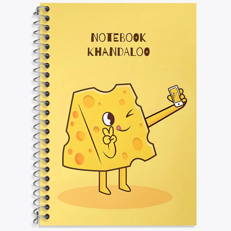 دفتر لغت 50 برگ خندالو طرح پنیر بامزه کد N7171