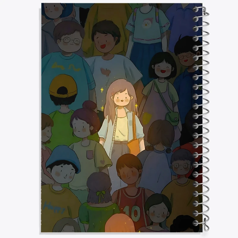 دفتر مشق 50 برگ خندالو طرح دخترانه فانتزی کد N9131