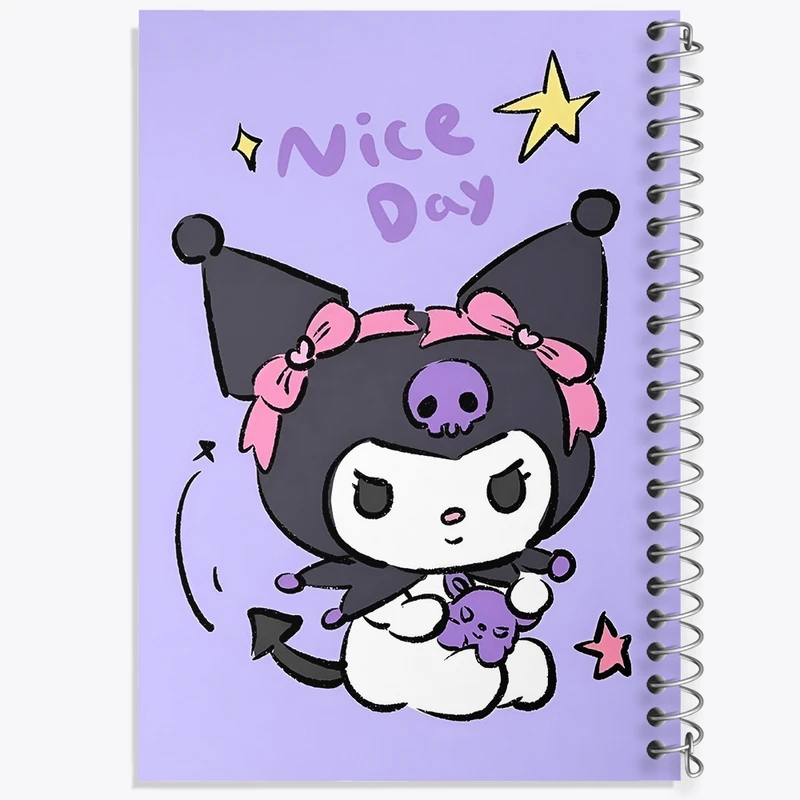 دفتر طراحی 50 برگ خندالو طرح کرومی (Kuromi) کد N4192