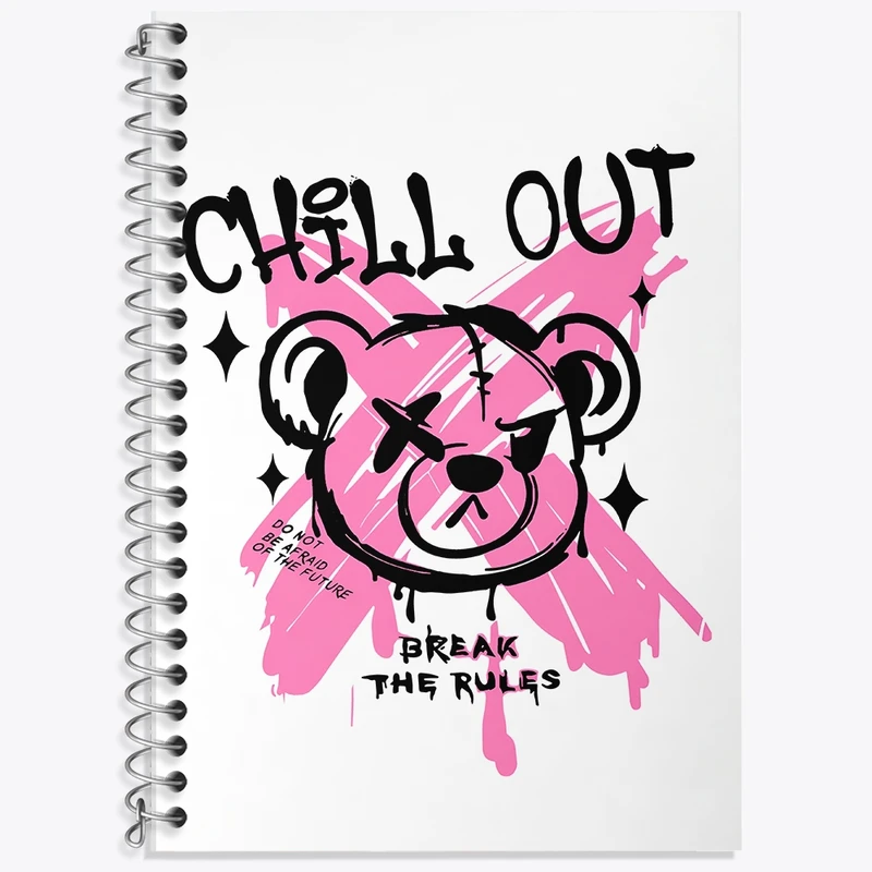 دفتر لغت 50 برگ خندالو طرح Chill Out کد F11034