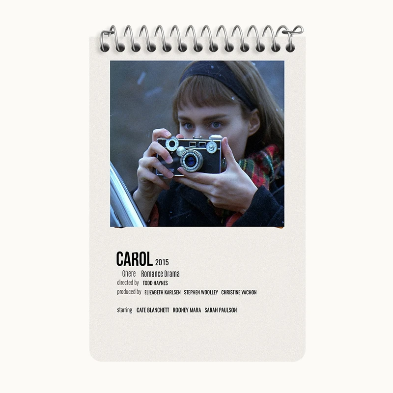 دفتر یادداشت 50 برگ خندالو طرح کارول (Carol) کد F13071