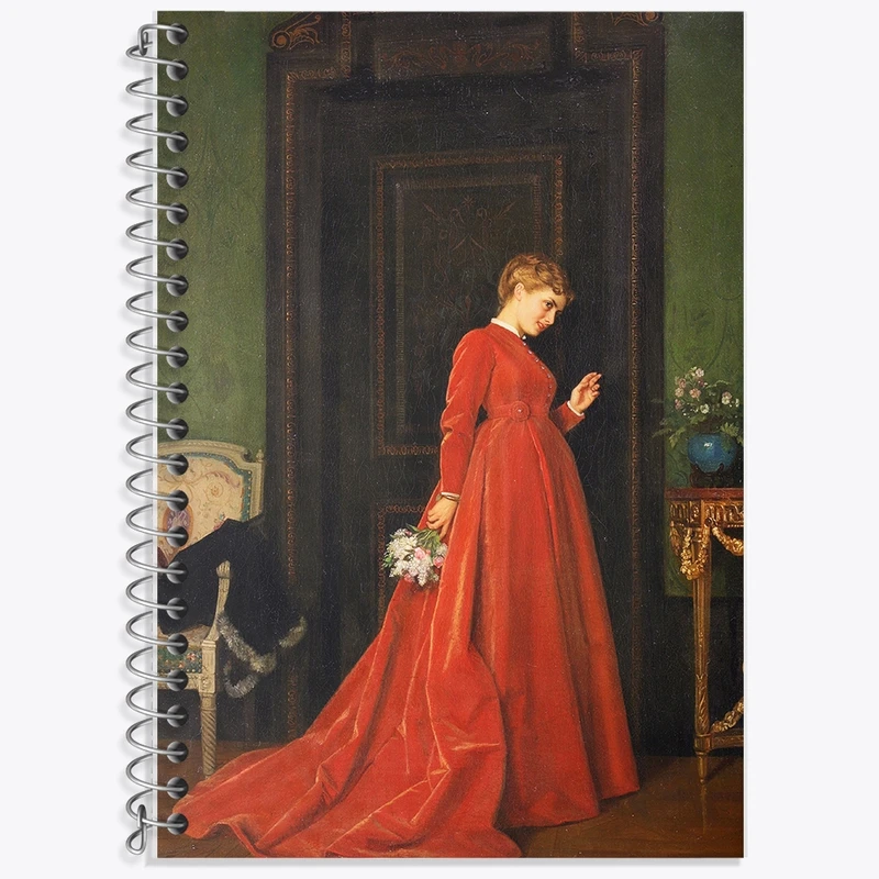 دفتر لغت 50 برگ خندالو طرح نقاشی ضربه ملایم اثر آگوست تولموش کد F12288