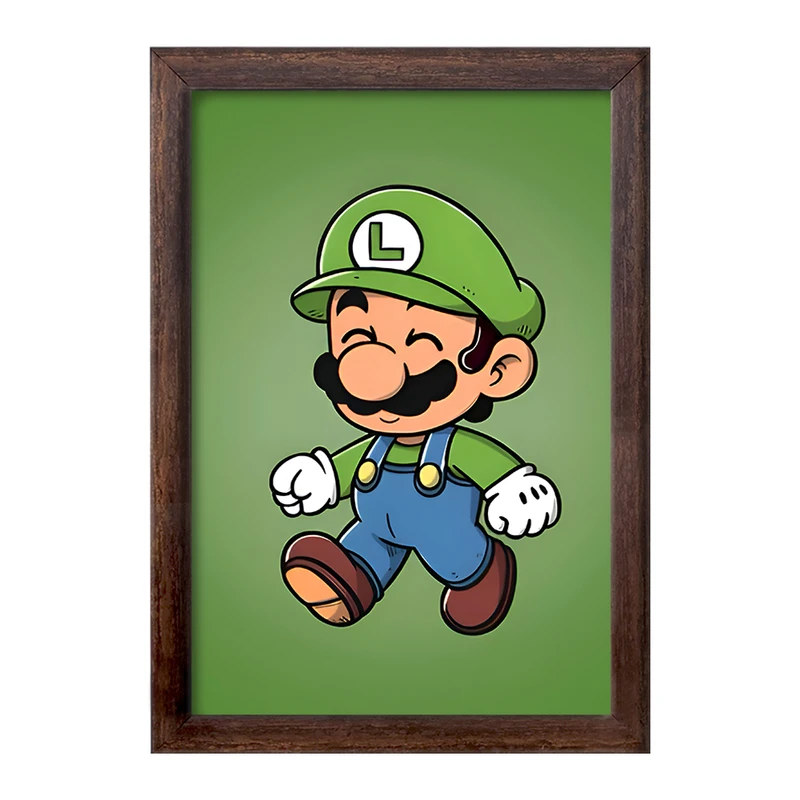 تابلو خندالو طرح لوئیجی سوپر ماریو (Super Mario) کد F9425