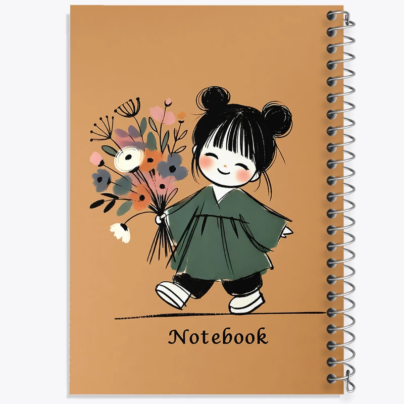 دفتر مشق 50 برگ خندالو طرح دخترانه کد N7013