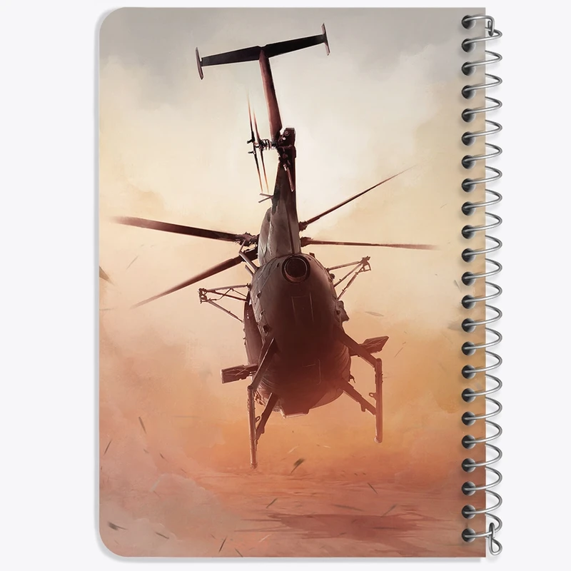دفتر یادداشت 50 برگ خندالو طرح بالگرد کد F1136