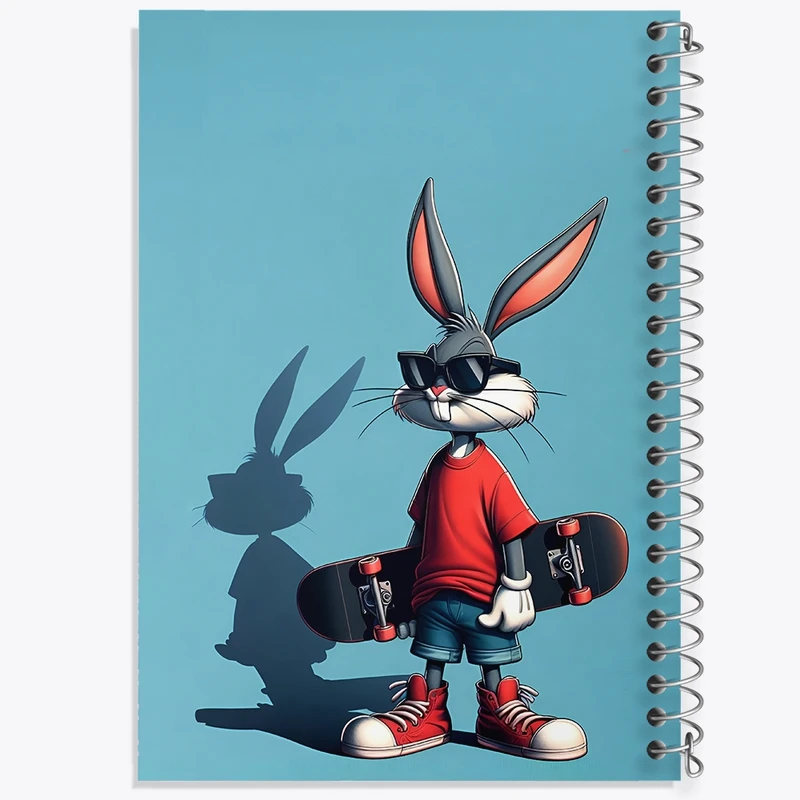 دفتر طراحی 50 برگ خندالو طرح باگز بانی کد N3317