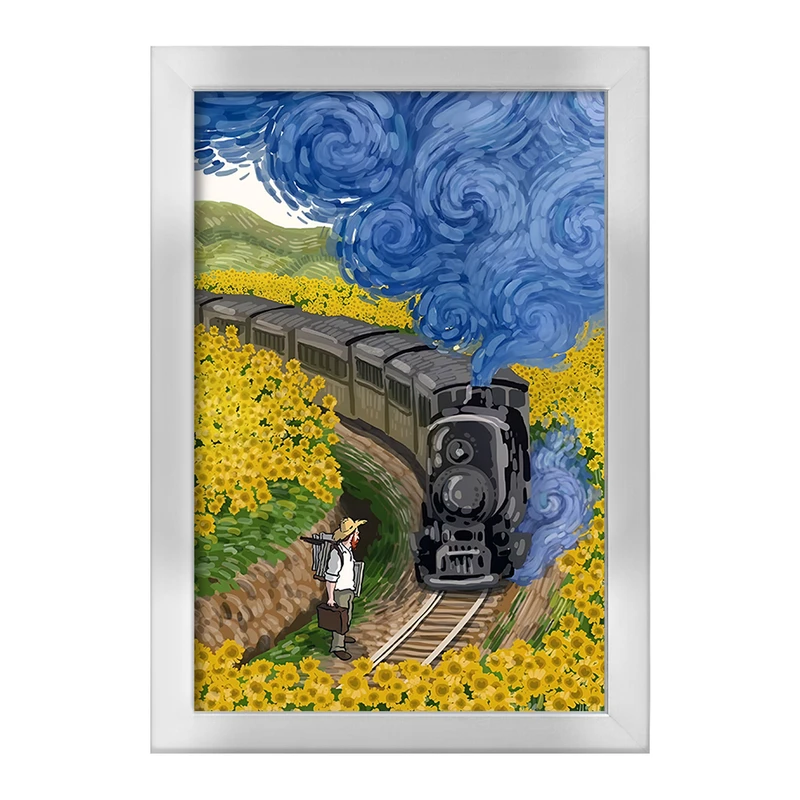 تابلو خندالو طرح ونسان ونگوگ کد F3934