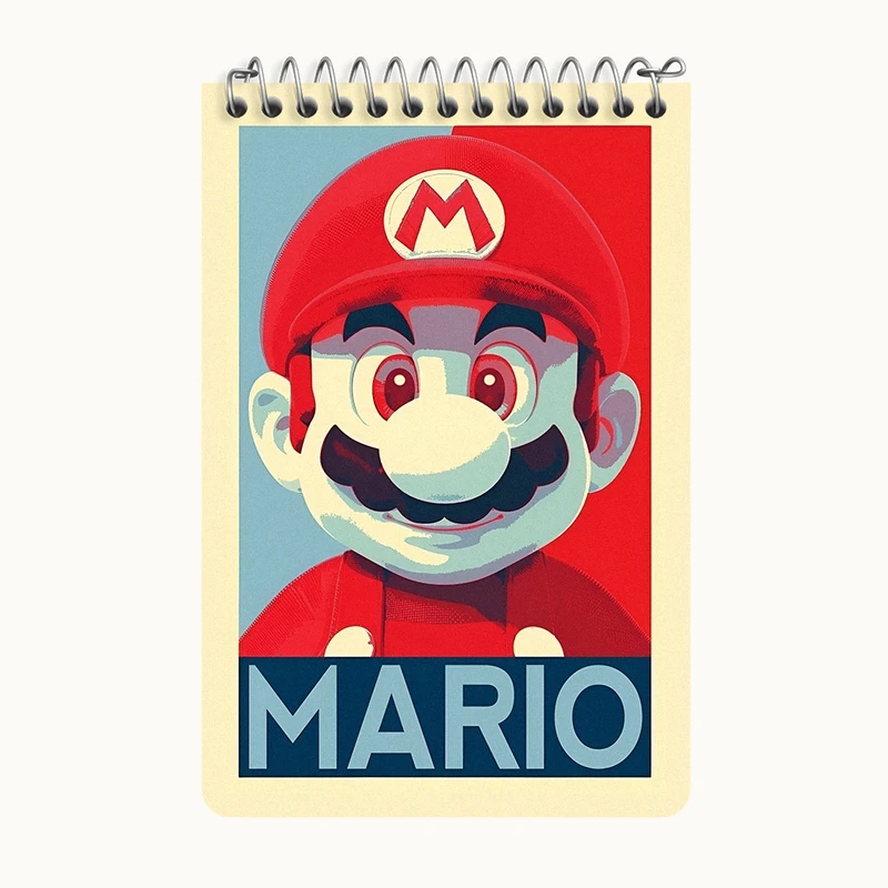 دفتر یادداشت 50 برگ خندالو طرح (Mario) سوپر ماریو کد F6490