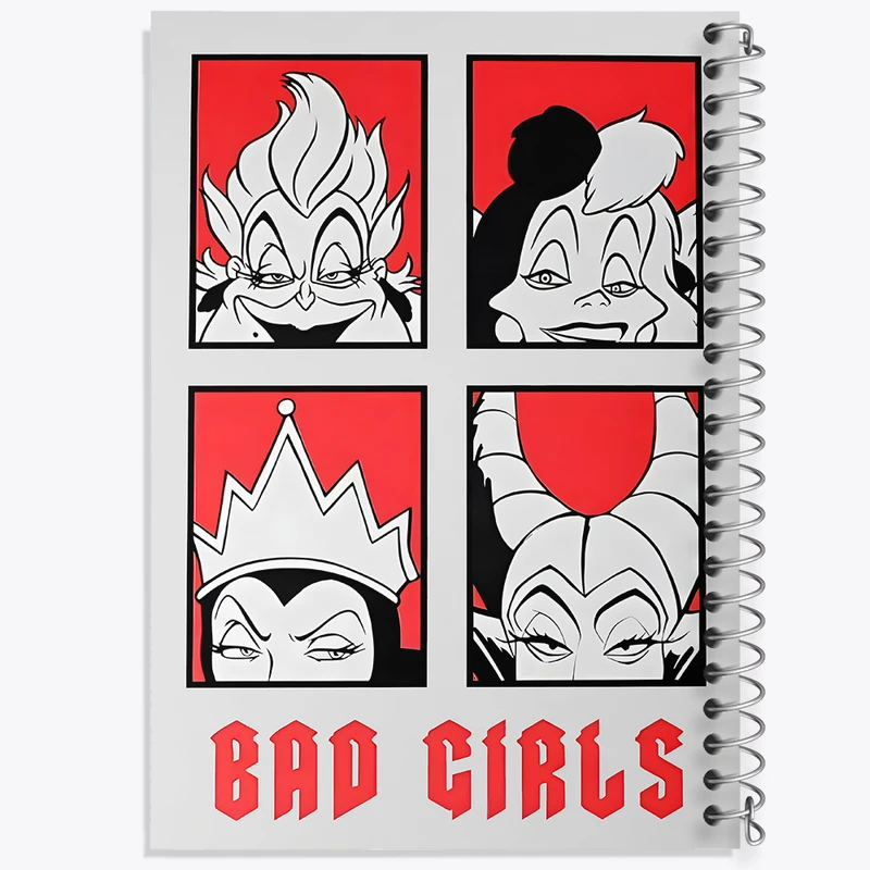دفتر نقاشی 50 برگ خندالو طرح Disney Bad Girls کد F14380