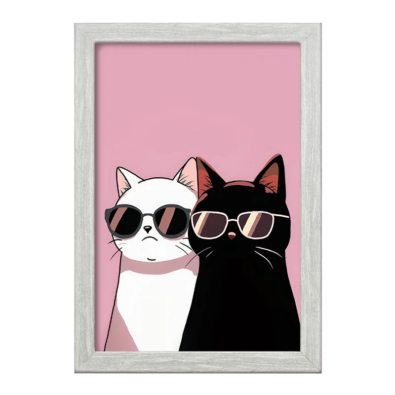 تابلو خندالو طرح گربه های بامزه کد F4253