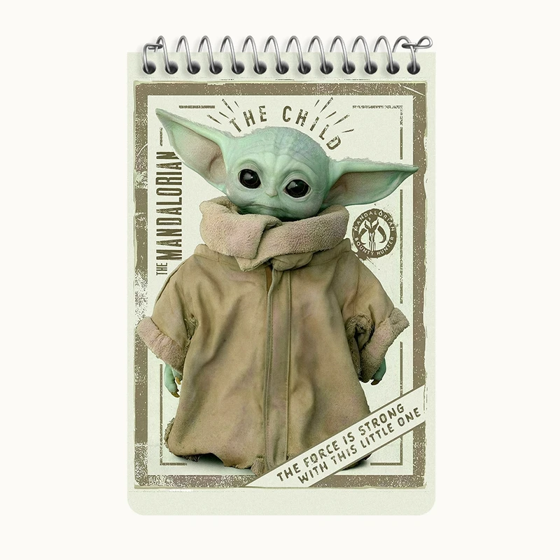 دفتر یادداشت 50 برگ خندالو طرح بیبی یودا کد F10754