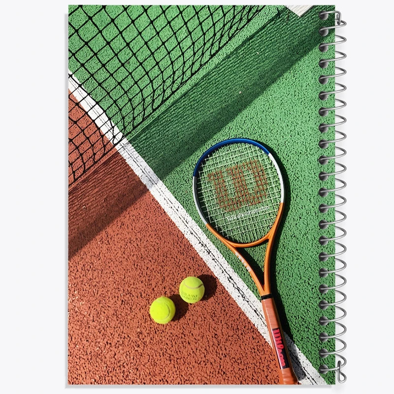 دفتر طراحی 50 برگ خندالو طرح تنیس (Tennis) کد F14156