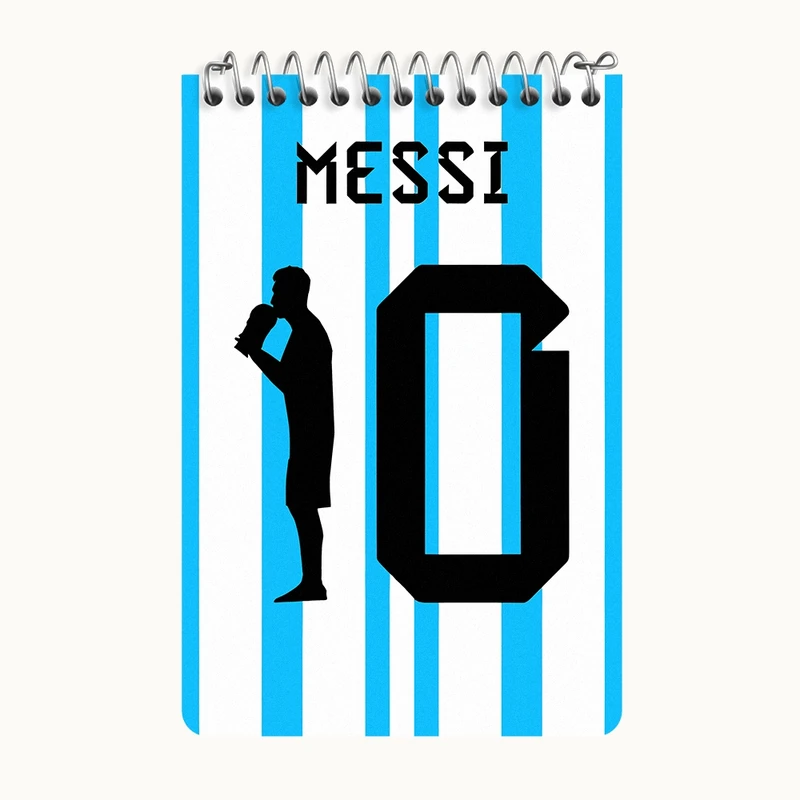 دفتر یادداشت 50 برگ خندالو طرح لیونل مسی کد F8973
