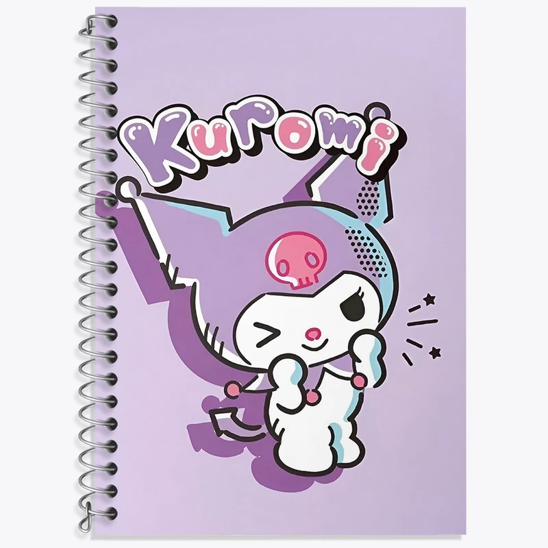 دفتر لغت 50 برگ خندالو طرح کرومی (Kuromi) کد N9053