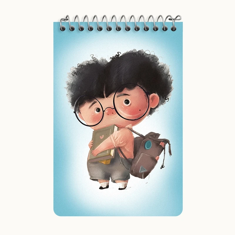 دفتر یادداشت 50 برگ خندالو طرح پسرانه کد F8381