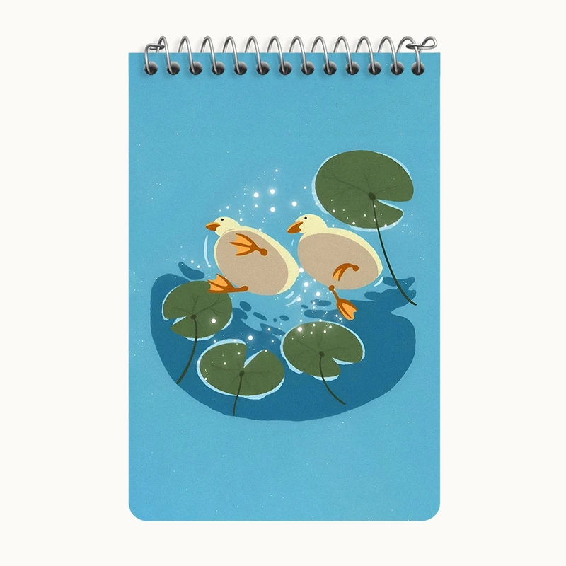 دفتر یادداشت 50 برگ خندالو طرح اردک های خنگ کد F4509