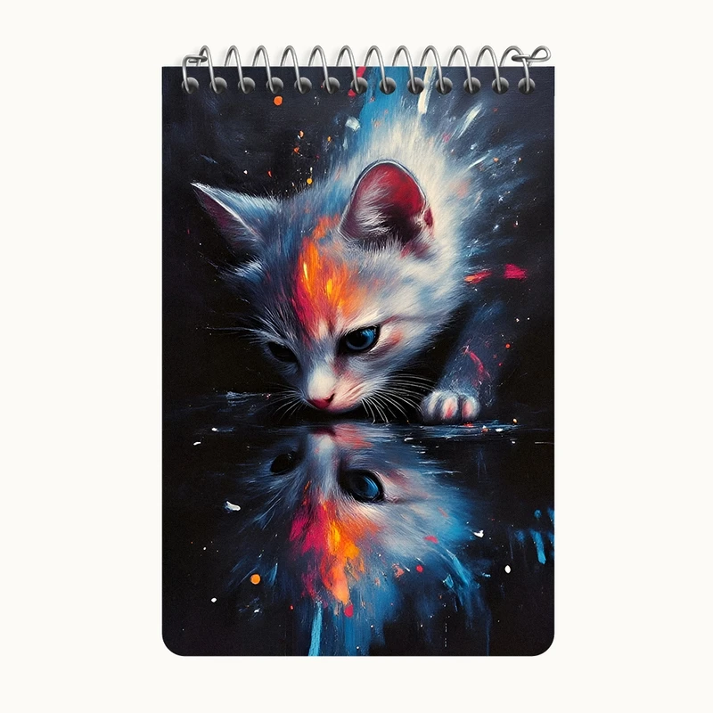 دفتر یادداشت 50 برگ خندالو طرح گربه کد F12596