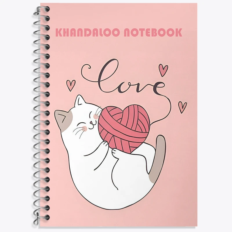 دفتر لغت 50 برگ خندالو طرح گربه (Cat) کد N6219