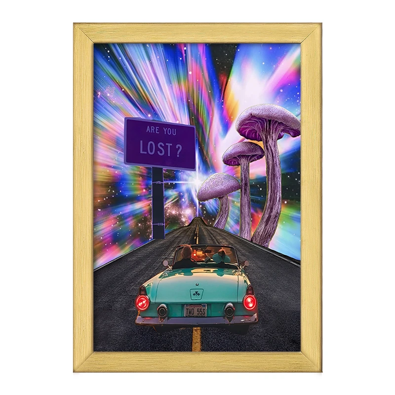 تابلو خندالو طرح جاده ی بی انتها کد F6449